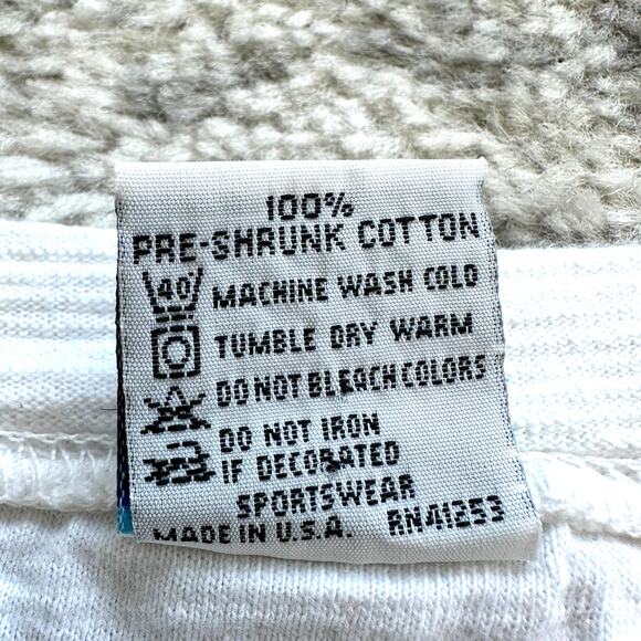 Vintage 1990s Cal Cru Aquarium Fish Ocean Print Habitat Graphic Tee XL - Picture 7 of 9